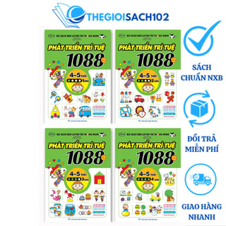 Sách - 1088 câu đố phát triển trí tuệ 4-5 tuổi