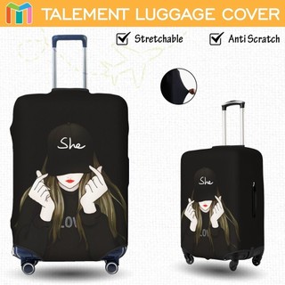 Vỏ Bọc Vali Chống Trầy Bao Trùm Vali Độ đàn hồi Cá nhân Luggage Cover Size 18 20 22 24 26 28 30 32 inch A101