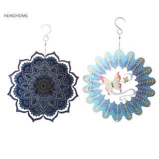 Henghome Có Thể Gập Lại Mandala Doodlerotag Chuông Gió 3d Chuông Gió Mandala Treo Tường Trang Trí Mặt Dây Chuyền Sân Vườn Ngoài Trời Quà Tặng Sáng Tạo Cho Bé TFG