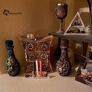 Maxgepc Chai Phù Thủy Celestial Trang Trí Mặt Trăng Lọ Gothic Phù Thủy Điêu Khắc Mới