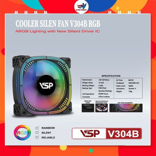 Fan case VSP V304B LED RGB (Fan 12Cm, Tự chuyển LED RGB)