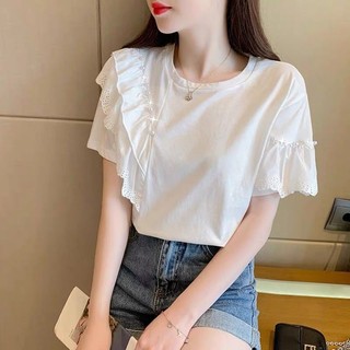 Mùa Xuân Hè 2025 Thiết Kế Mới Cảm Giác Phong Cách Phương Tây Làm Việc Nặng Đính Hạt Thời Trang Phù Hợp Với Áo Thun Cotton Tay Ngắn Phong Cách Hàn Quốc Top Dành Cho Nữ