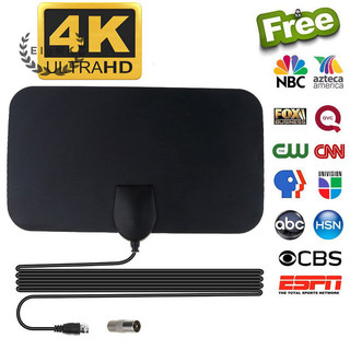 [Elgmk] Ăng-ten TV trong nhà 4K phẳng Ăng-ten HDTV kỹ thuật số trên không Tăng cường phạm vi 50 dặm [MỚI]