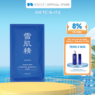 Mặt Nạ Giấy Dưỡng Trắng Da Kosé Sekkisei ESSENCE MASK - Hỗ Trợ Cấp Ẩm, Bổ Sung Dưỡng Chất Cho Da Rạng Rỡ