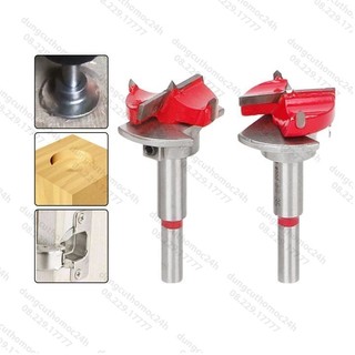 Mũi khoan bản lề bật 35mm khoét gỗ tròn chuôi lục giác có cữ chặn giới hạn MKBLCC-35 