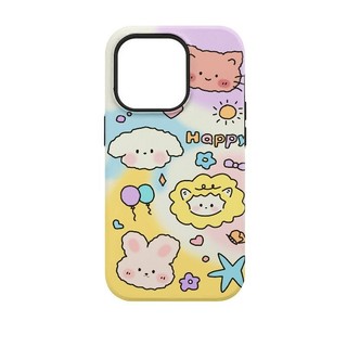 Ốp Điện Thoại Happy Puppy 2 Lớp Tương Thích iPhone11 12 13 14 15 12Promax 13Promax 14plus 14Promax X XS XR JI8T