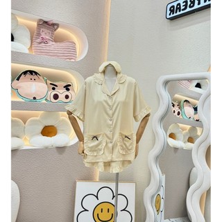PIJAMA ĐÙI HAI TÚI BASIC - KÈM BỊT MẮT