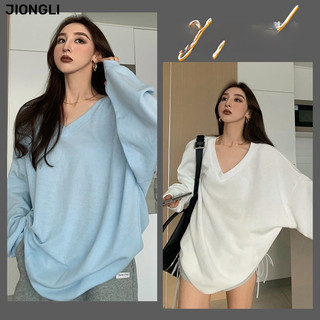Áo thun dài tay và rộng thời trang mùa thu Hàn Quốc 2023