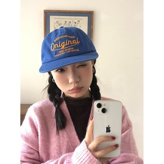 Mỹ Retro 2024 Màu Mới Denim Xanh Anh Thêu Flat Vành Mũ Phù Hợp Với Mũ Chống Nắng Hợp Thời Trang