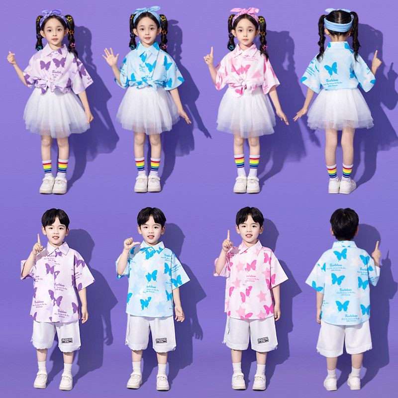 3-14 Tuổi Quần Áo Trẻ Em Mùa Hè Đồ Nhảy Cho Bé Gái Bộ Hiphop Bé Gái Áo Croptop Cho Bé Gái Quần Áo Bé