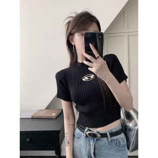 Áo thun ngắn tay Yuewen Ice Silk dành cho nữ dáng ôm hơn