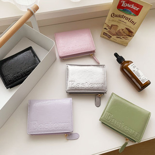 Ví da PU nữ phong cách ngắn đơn giản có thể gập lại Ví đựng tiền mặt dung tích lớn