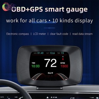 Đồng hồ báo thức kỹ thuật số thông minh Dovewill Car 2 trong 1 HUD có giá đỡ