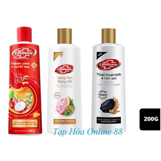 Sữa tắm Lifebuoy Thảo dược hoa sen / Than Hoạt Tính Và Cám Gạo 200g (Hàng tách set)