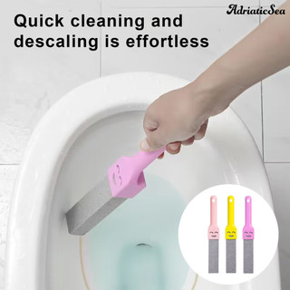 Ad-toilet Bàn chải làm sạch có tay cầm tiện dụng Thiết kế lỗ treo Thiết kế vết bẩn đa chức năng không trầy xước Dụng cụ làm sạch bồn cầu