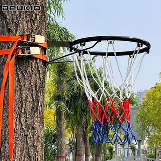Deukio Vòng bóng rổ ngoài trời không đục lỗ, vòng bóng rổ tiêu chuẩn dành cho người lớn treo tường trong nhà và ngoài trời, giá chụp ảnh cho trẻ em, vòng bóng rổ tại nhà