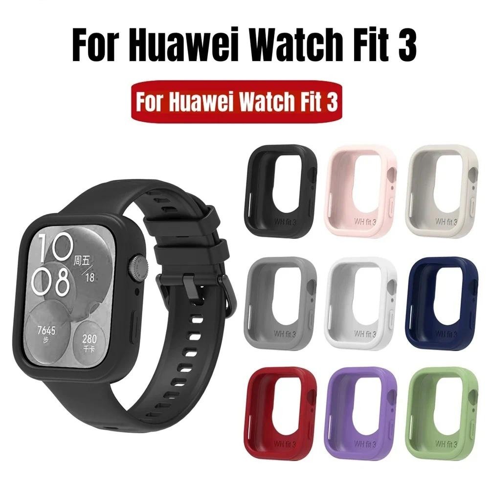 Kẹo Mềm Dành Cho Huawei Watch Fit 3 Bao Silicon TPU Dành Cho Huawei Watch Fit3 Smartwatch Bảo Vệ Bup