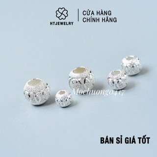 [Bạc S925] Charm bạc HTJEWELRY bi cát CHA.NEL phong cách PH182