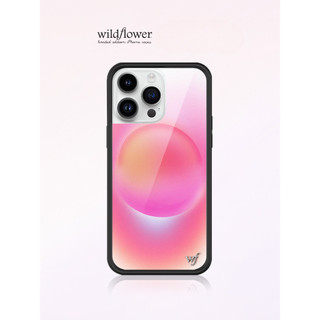 Wildflower nóng hồng aura ốp lưng iphone 15 14 13 12 pro max cứng wf vỏ silicon chống rơi ốp lưng chống sốc cho iphone 14 15 plus