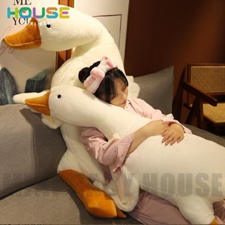   MBH Thú Nhồi Bông Hình Con Vịt Dễ Thương🦢Gối ôm mềm mại thoải mái thiết kế ngỗng trắng đáng yêu 