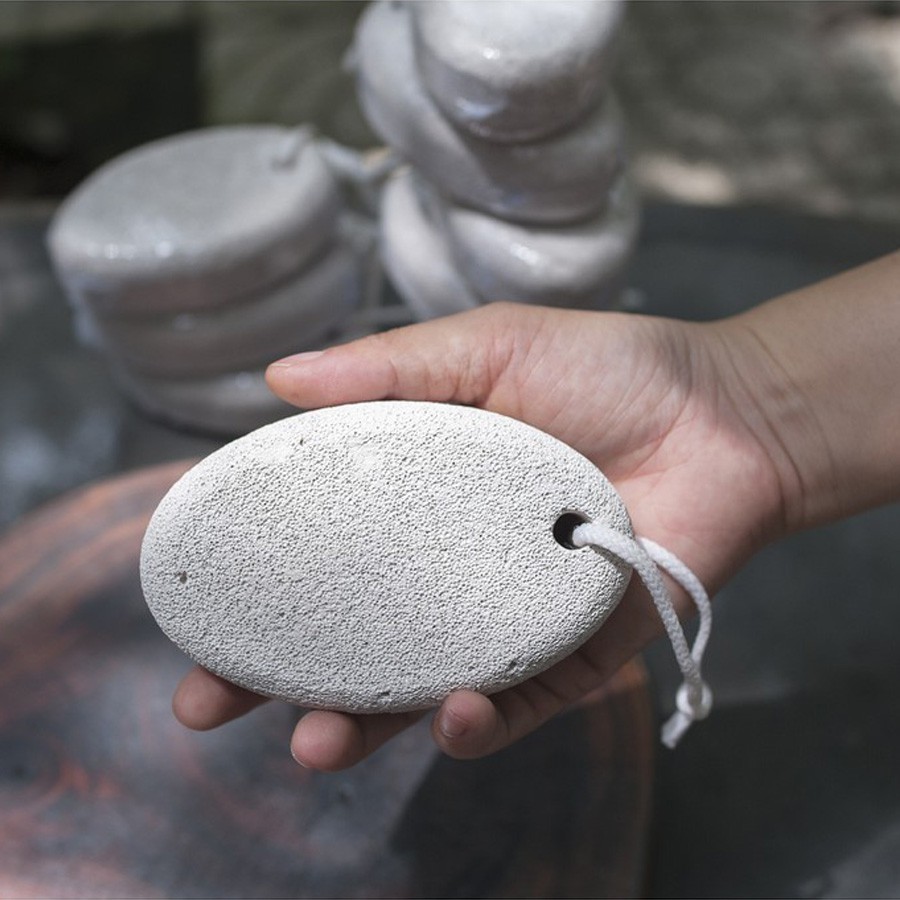 Cục Chà Gót Chân Bằng Đá, Cục Đá Bọt Biển Hình Oval Tẩy Sạch Da Chết, Tiết Kiệm Thời Gian Mta_Mart2