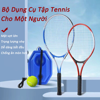Bộ Dụng Cụ Tập Tennis Cho Một Người,Có Dây Có Thể Đàn Hồi, Bộ Vợt tennis Tự Tập Luyện Tiện Dụng Cho Người Mới Bắt Đầu
