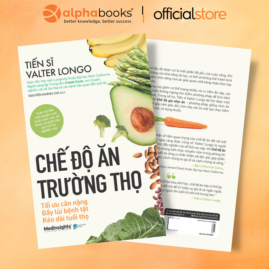 Sách - Chế Độ Ăn Trường Thọ (Medinsights)