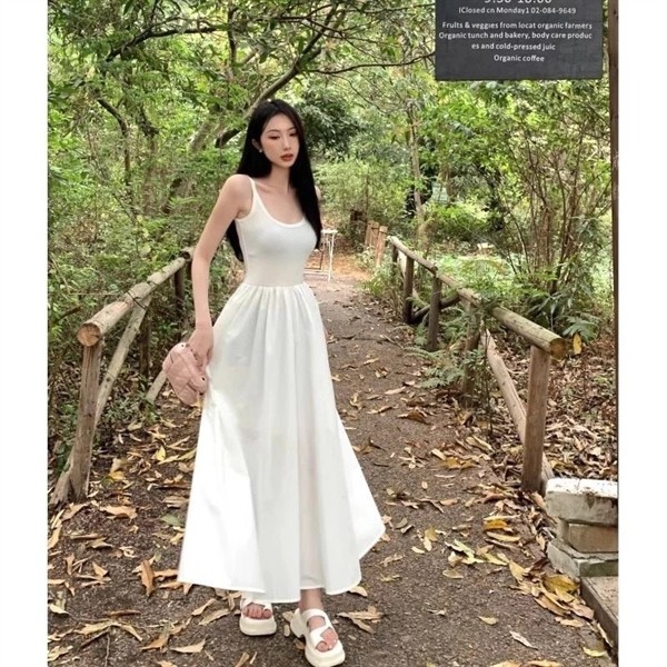 Đầm dài thun sát nách DS4206