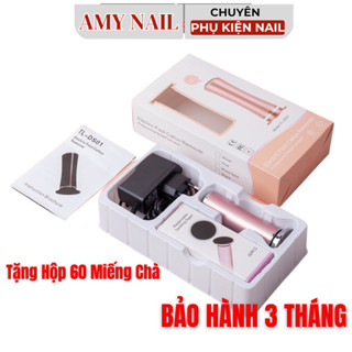 Máy chà gót chân chuyên dùng trong tiệm nail spa , tặng kèm hộp 60 miếng dán chà gót - bảo hành 3 tháng