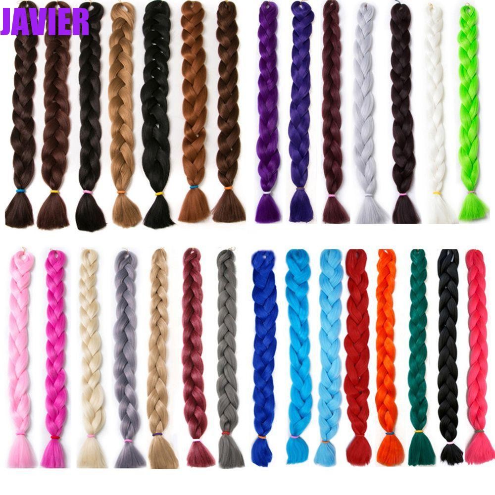 Javier Jumbo Braiding Tổng hợp Kanekalon Afro Twist Braids Bím giả