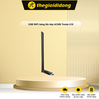 USB WiFi băng tần kép AC650 Tenda U10 - Chính hãng BH 36 tháng