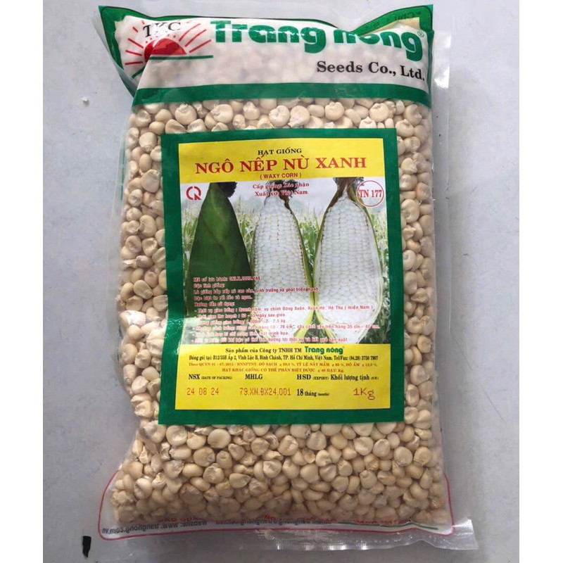 1kg Hạt giống bắp nếp nù, ngô nếp nù dẻo ngọt Trang Nông