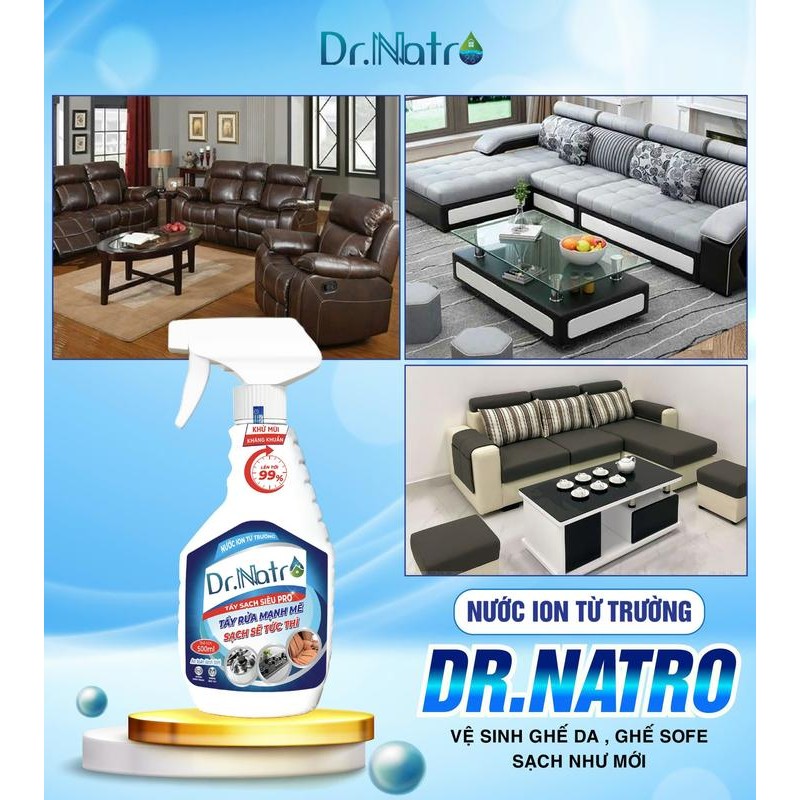 1 Chai Siêu Tẩy Đa Năng Dr.Natro 500ml + 1 miếng xốp chà nhám DR NATRO HABELA HOME