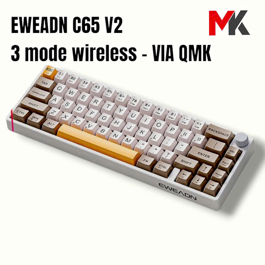 Bàn Phím Cơ C65V2 - 3 Chế Độ Kết Nối, LED RGB, VIA, Hotswap | MKShop