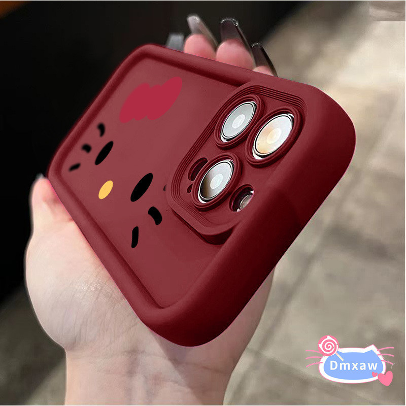 Ốp Silicon Hello Kitty Cho Samsung Galaxy A17 A07 A06 S25 S24 Plus Ultra FE Edge A56 A55 M55 F55 C55