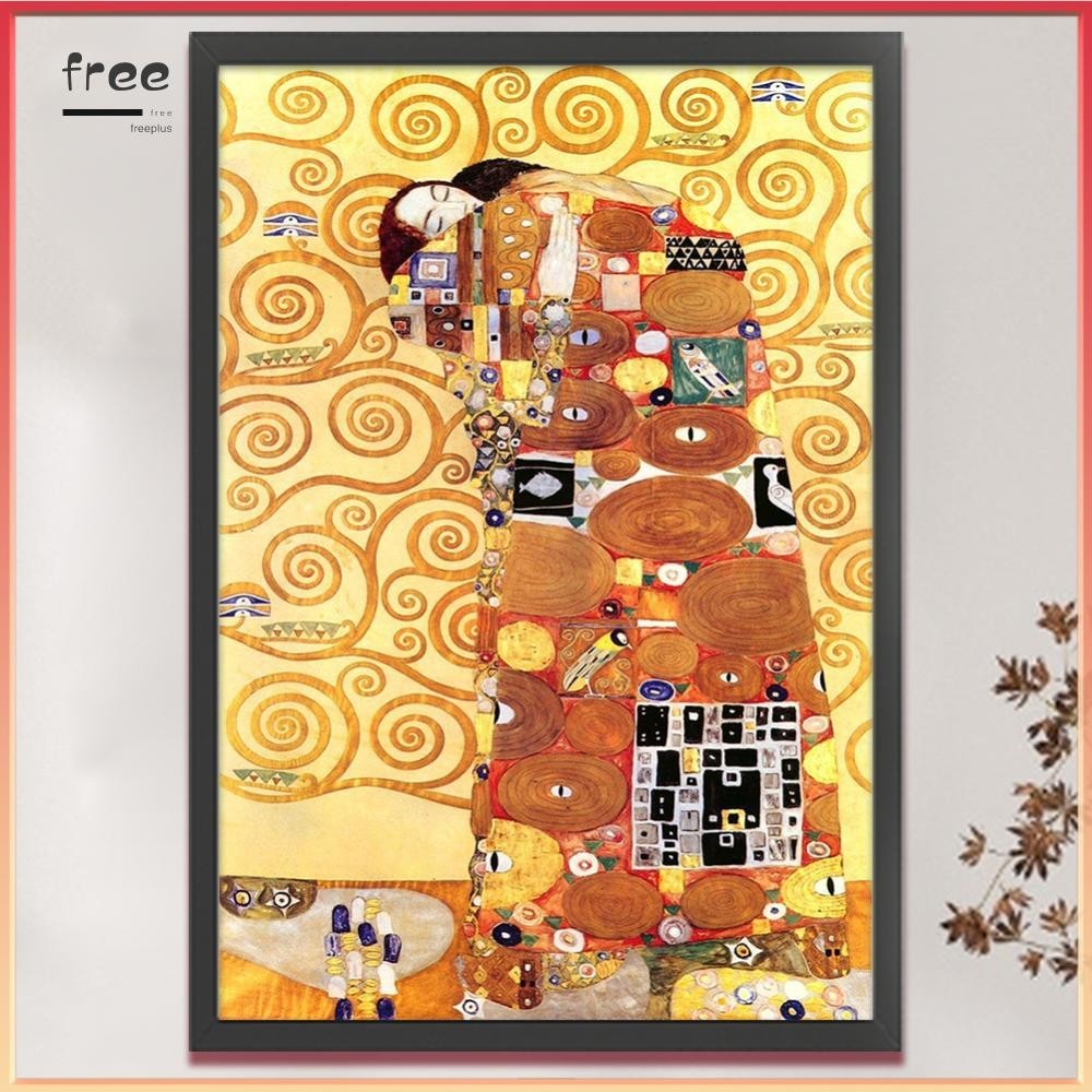Bộ tranh thêu chữ thập dòng Klimt thêu đầy đủ 11CT