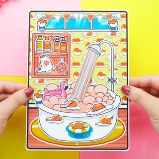Ngôi nhà Búp Bê Học Liệu Toca Gudetama House In Quiet Book Đồ Chơi Montessori H29