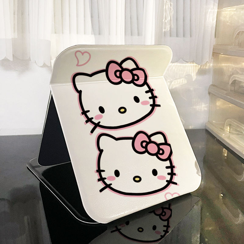 Gương hello kitty Hello Kitty Xe gương trang điểm gấp Hello Kitty