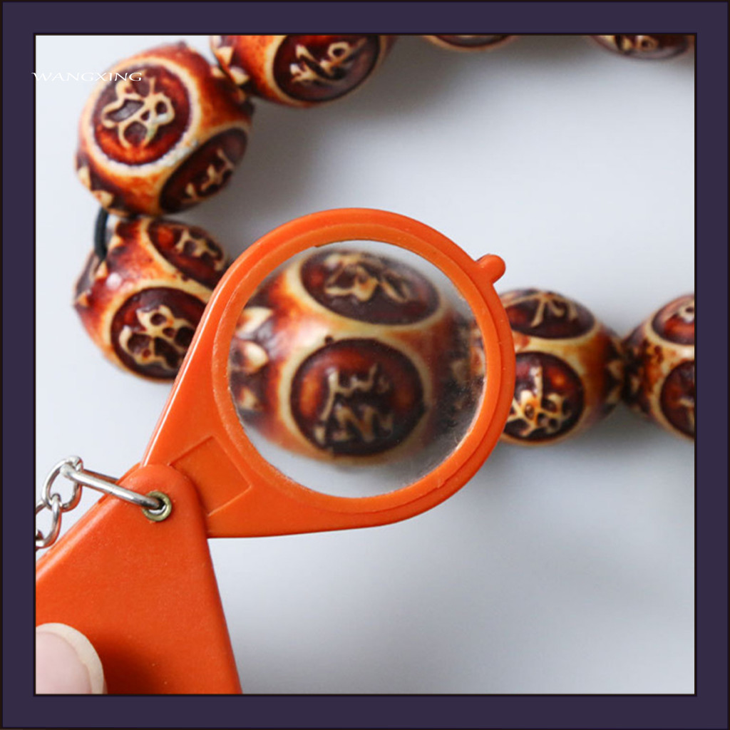 [Wx] Móc khóa kính lúp bằng không gỉ Phóng đại 10 lần Đánh giá cao gấp cổ Nhẹ phóng to Kính lúp đọc sách Kính lúp cho người già | BigBuy360 - bigbuy360.vn