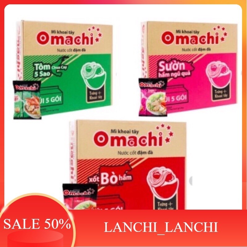 Mì khoai tây Omachi thùng 30 gói - Shop SIÊU THỊ LAN CHI
