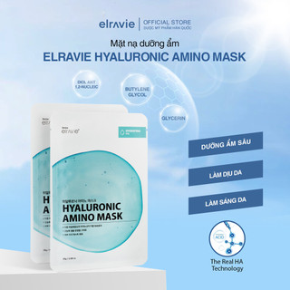 Mặt Nạ Elarvie Hyaluronic Amino Mask Dược Mỹ Phẩm Cao Cấp Hàn Quốc Dưỡng Ẩm, Làm Dịu 01 Miếng 25g