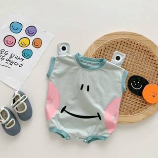 2024 Phong Cách Mới Cho Bé Jumpsuit Mùa Hè Phiên Bản Hàn Quốc Cho Bé Jumpsuit Nam Nữ Bé Hoạt Hình Dễ Thương Hình Ếch Nhỏ Dây Đeo Bé Onesie Romper Quần Áo