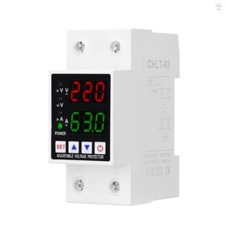 Màn hình kép Bảo vệ điện áp có thể điều chỉnh Thông minh Quá áp dưới điện áp Thiết bị bảo vệ quá dòng Rơle gia đình Bảo vệ điện áp tự đặt lại