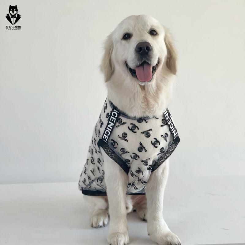 Quần áo cho chó Quần áo cho chó lớn Lưới mỏng Phong cách Golden Retriever Labrador Quần áo siêu mỏng thoáng khí Quần áo cho chó lớn / / ling4.24