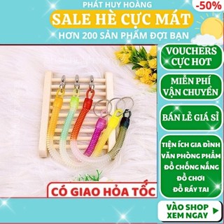 móc khóa dây lò xo ✅ FREESHIP 🚛 Có video thật 🎥 móc khóa dây lò xo độc đáo nhiều màu sắc - Phát Huy Hoàng