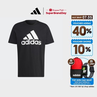  adidas Phong cách sống Áo Thun Big Logo Single Jersey Essentials Nam Đen IC9347
