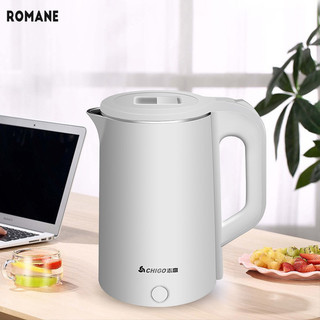 Romane Ấm đun nước điện hai lớp chống bỏng ấm đun nước dung tích lớn ấm đun nước gia đình ấm đun nước bằng thép không gỉ cấp thực phẩm