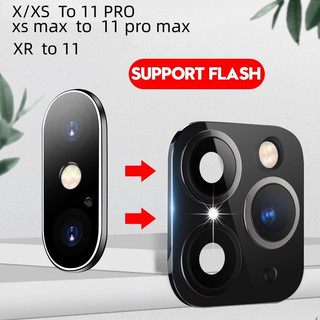  Ốp Điện Thoại Miếng dán máy ảnh cho iPhone 11 X Xr Xs Max 11 Pro Max có thể thay đổi mô hình điện thoại ngay lập tức 