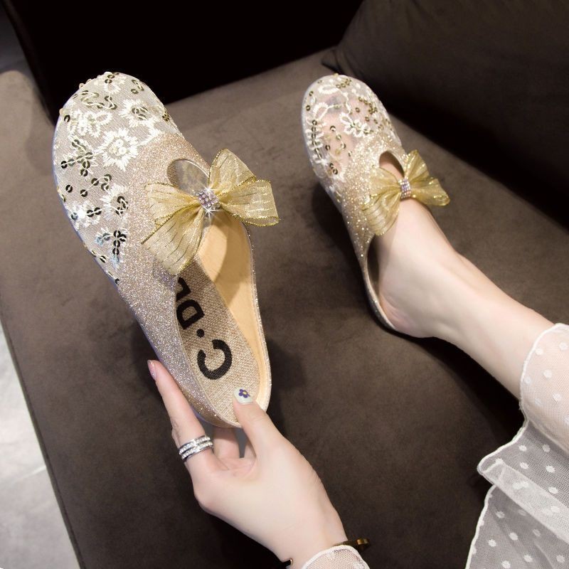 Dép Bà Bầu Chống Trơn Trượt Đế Mềm Thời Trang Nữ Bên Ngoài Mặc Đi Chơi Dép Nửa Trượt Dép Dép Dép Bà Bầu Giày Sẵn Sàng Hợp Thời Trang