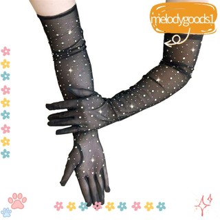 Găng tay lưới biểu diễn sân khấu màu sắc melodygoods1